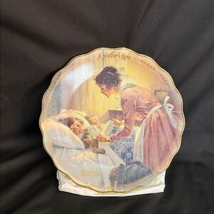 Norman Rockwell Decorative Plate with Mother and Child Scene